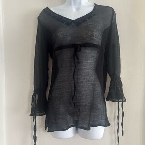 Vintage Gauze Sheer Top by Sand & Sun